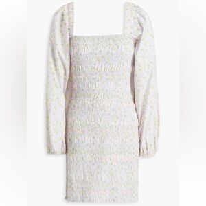 Ganni Pastel Floral Long Sleeve Dress